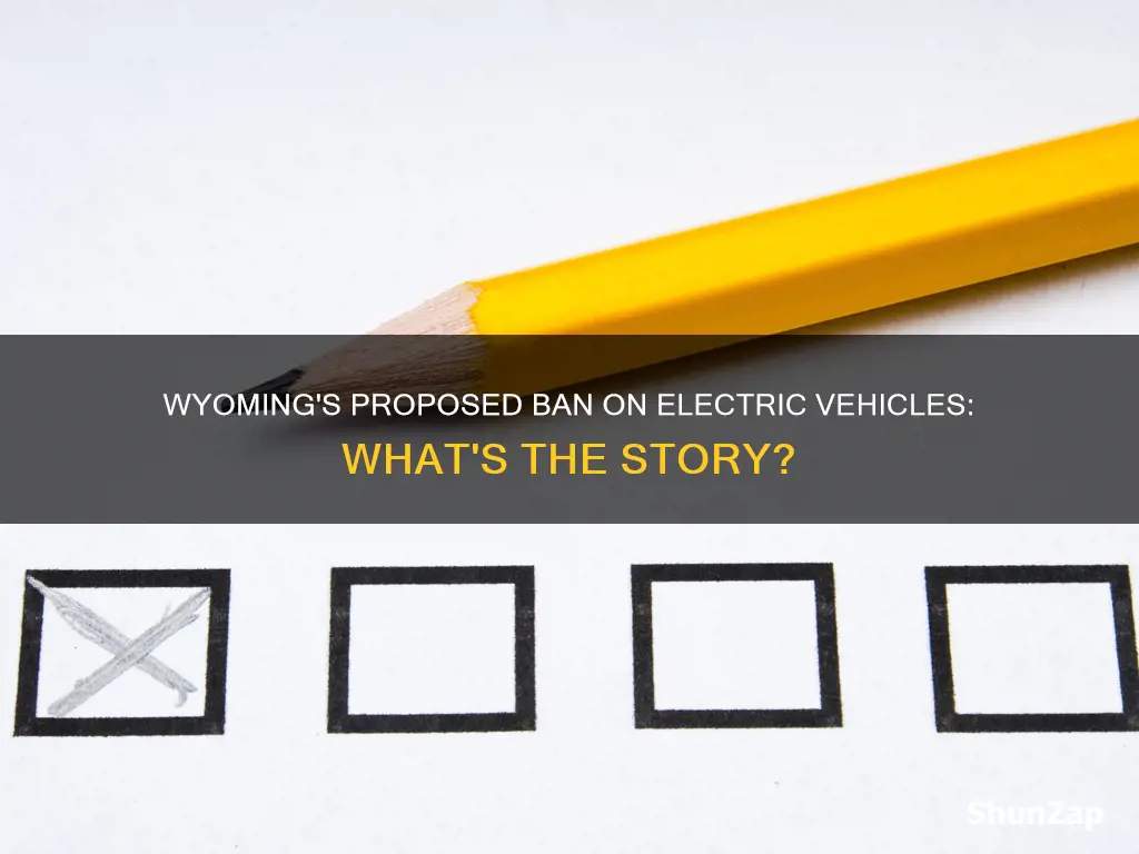 is wyoming banning electric vehicles
