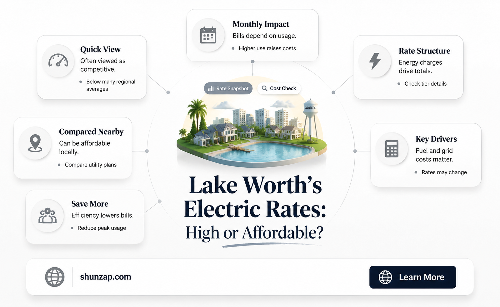 are electric rates in lake worth high