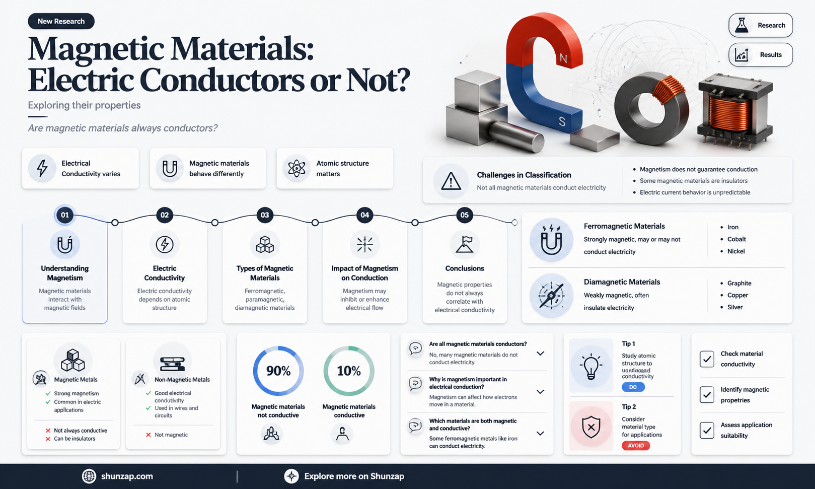 are all magnetic materials conductors of electricity