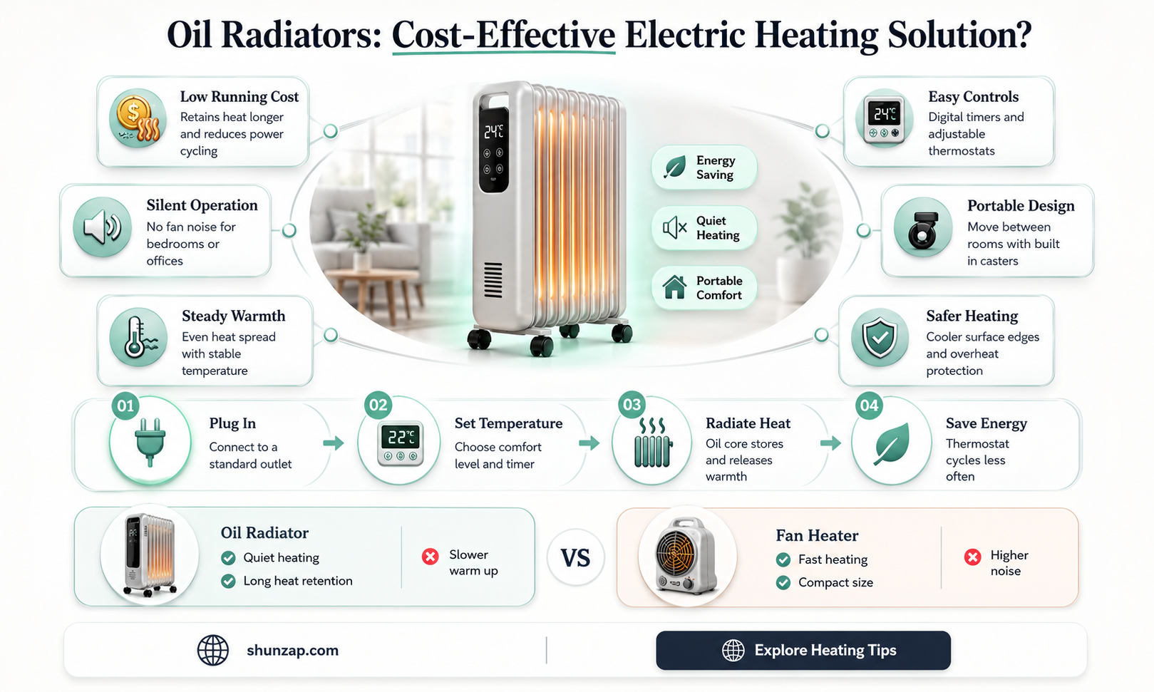 are electric oil radiators cheap to run