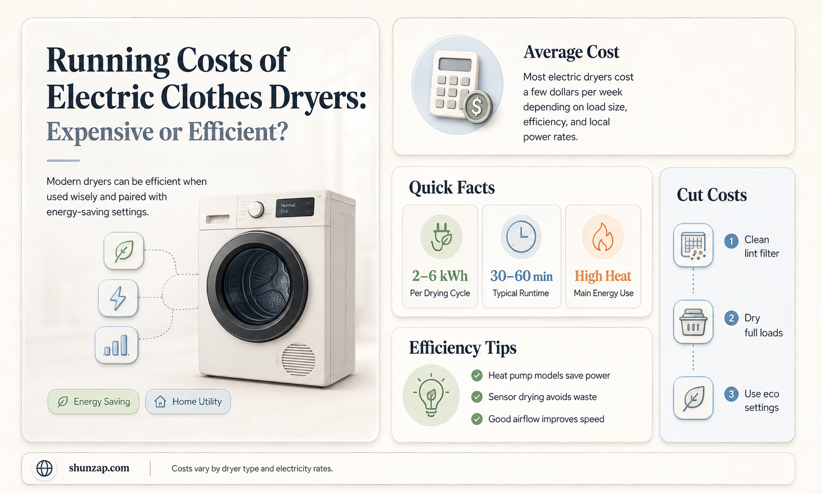 are electric clothes dryers expensive to run