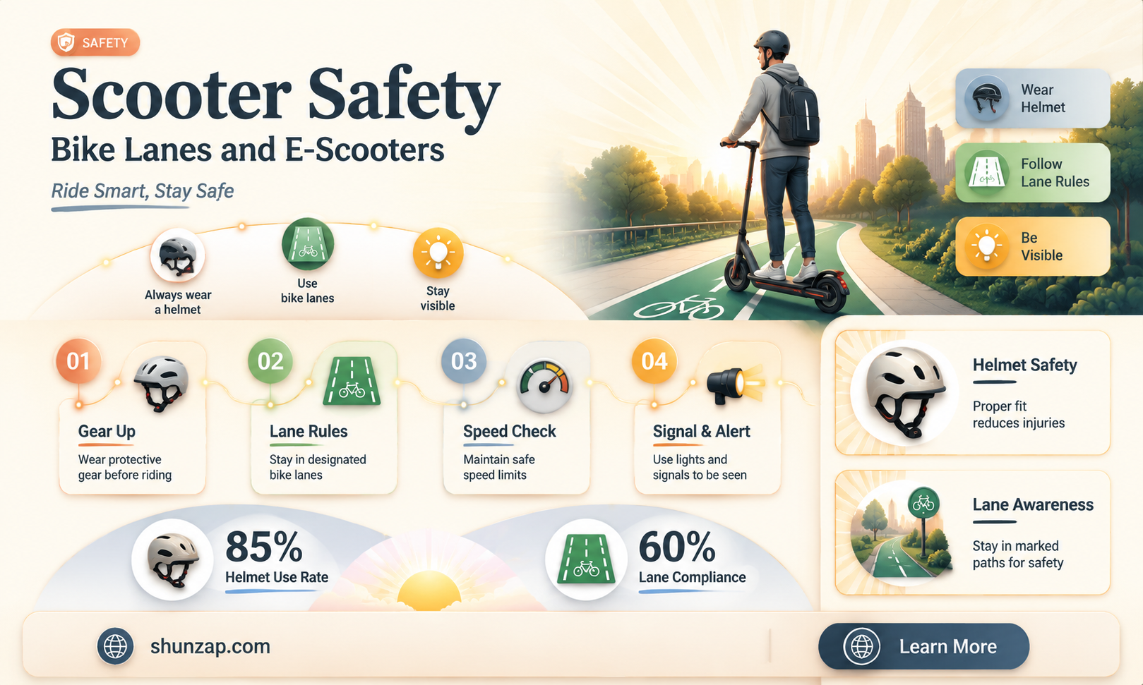 are electric scooters allowed in bike lanes
