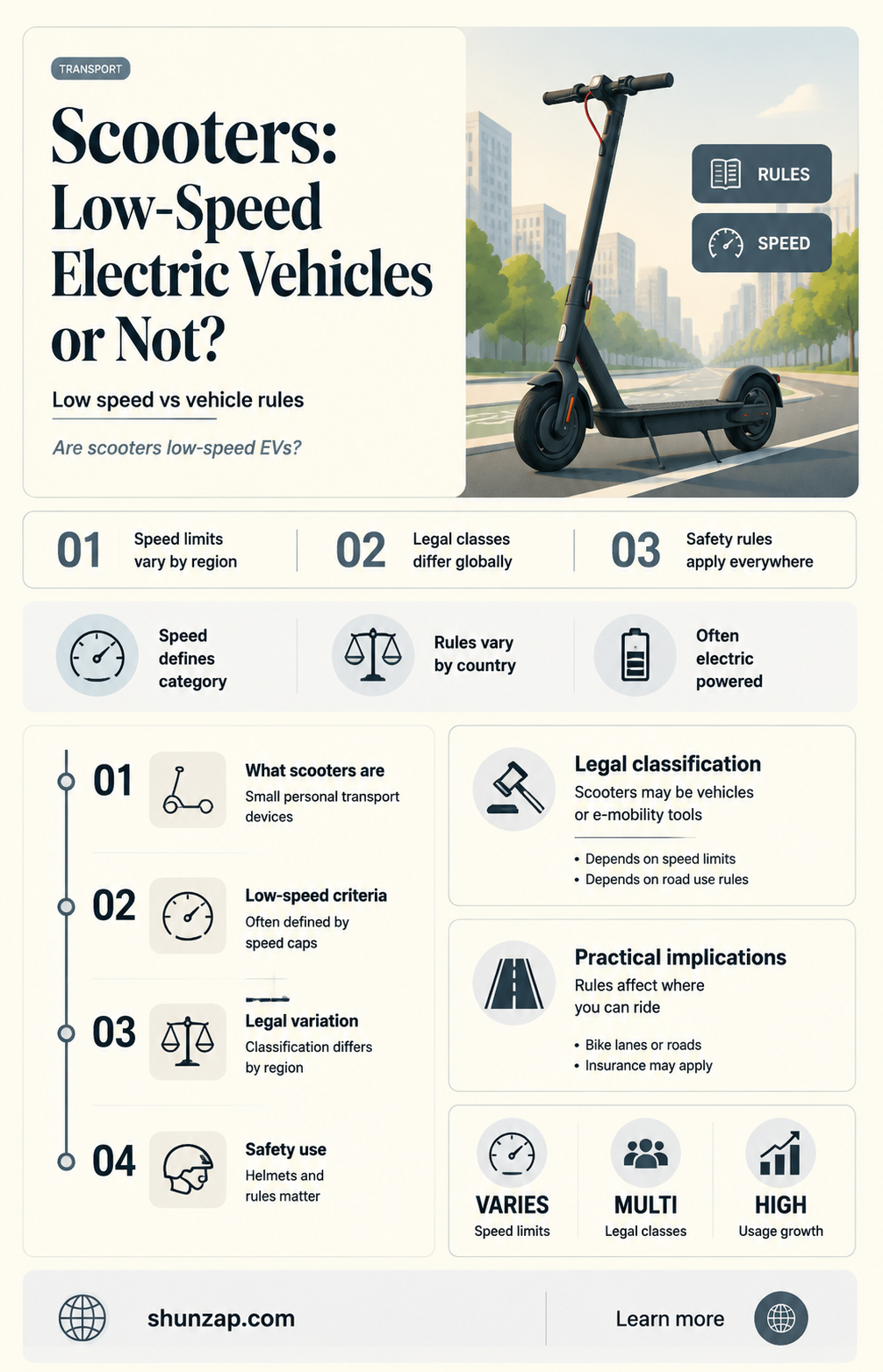 are electric scooters low speed vehicles