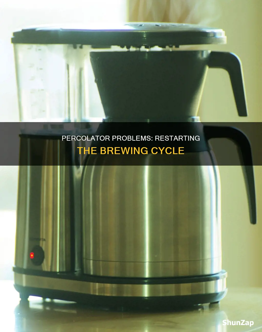 should an electric percolator start cycle again