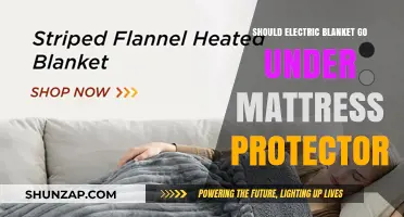 Electric Blanket Placement: Mattress Protector First?