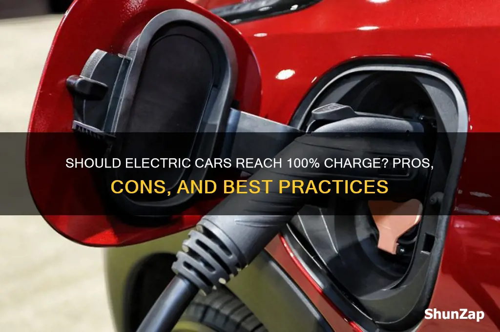 should electric cars be charged to 100