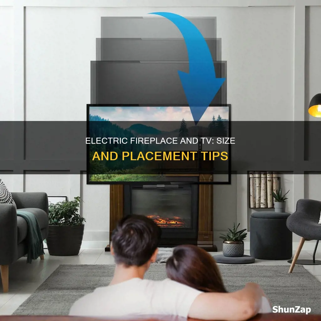 should electric fireplace be bigger than tv