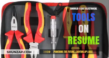 Electrical Tools: Resume Essentials for Success