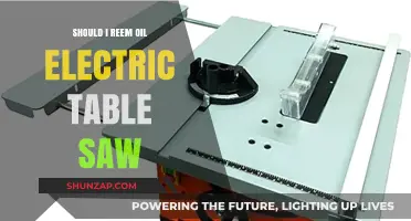 Oil Electric Table Saws: Yes or No?