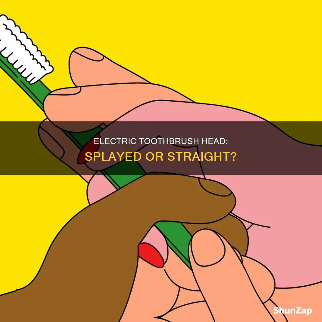 should my electric toothbrush head be splayed