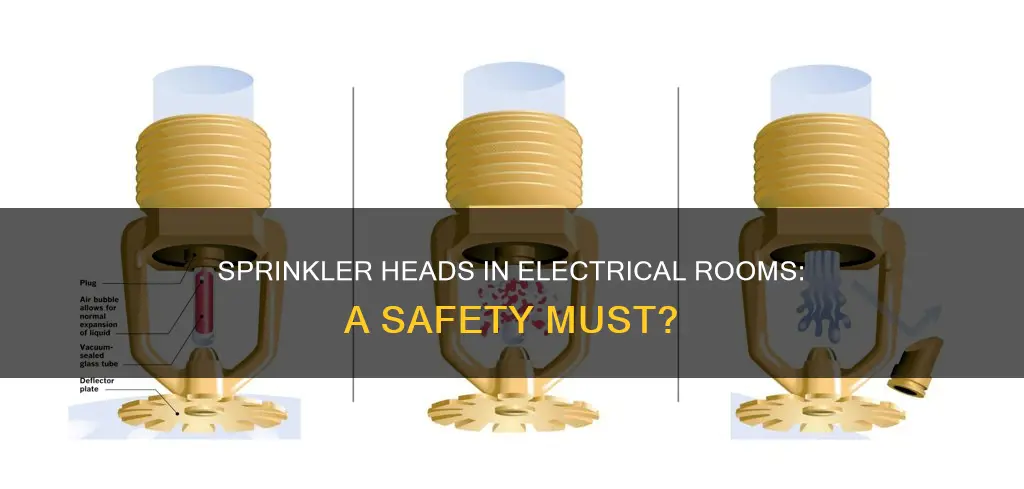 should sprinkler head be in electrical room