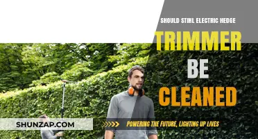 Stihl Electric Hedge Trimmer: Cleaning and Maintenance