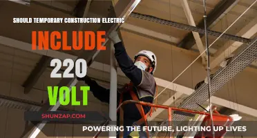 Temporary Construction Power: Is 220 Volt Necessary?