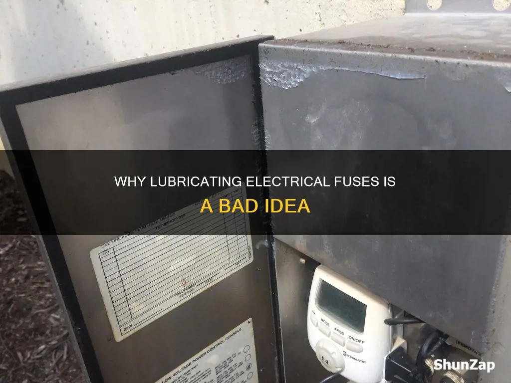 should you add lube to electrical fuse