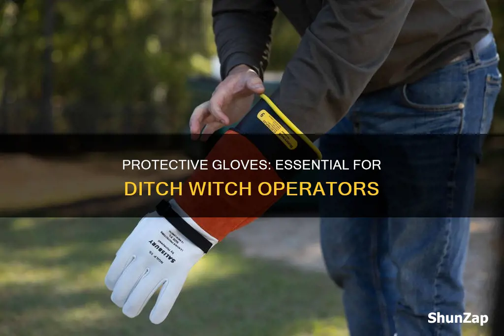 should you where electrical gloves ditch witch
