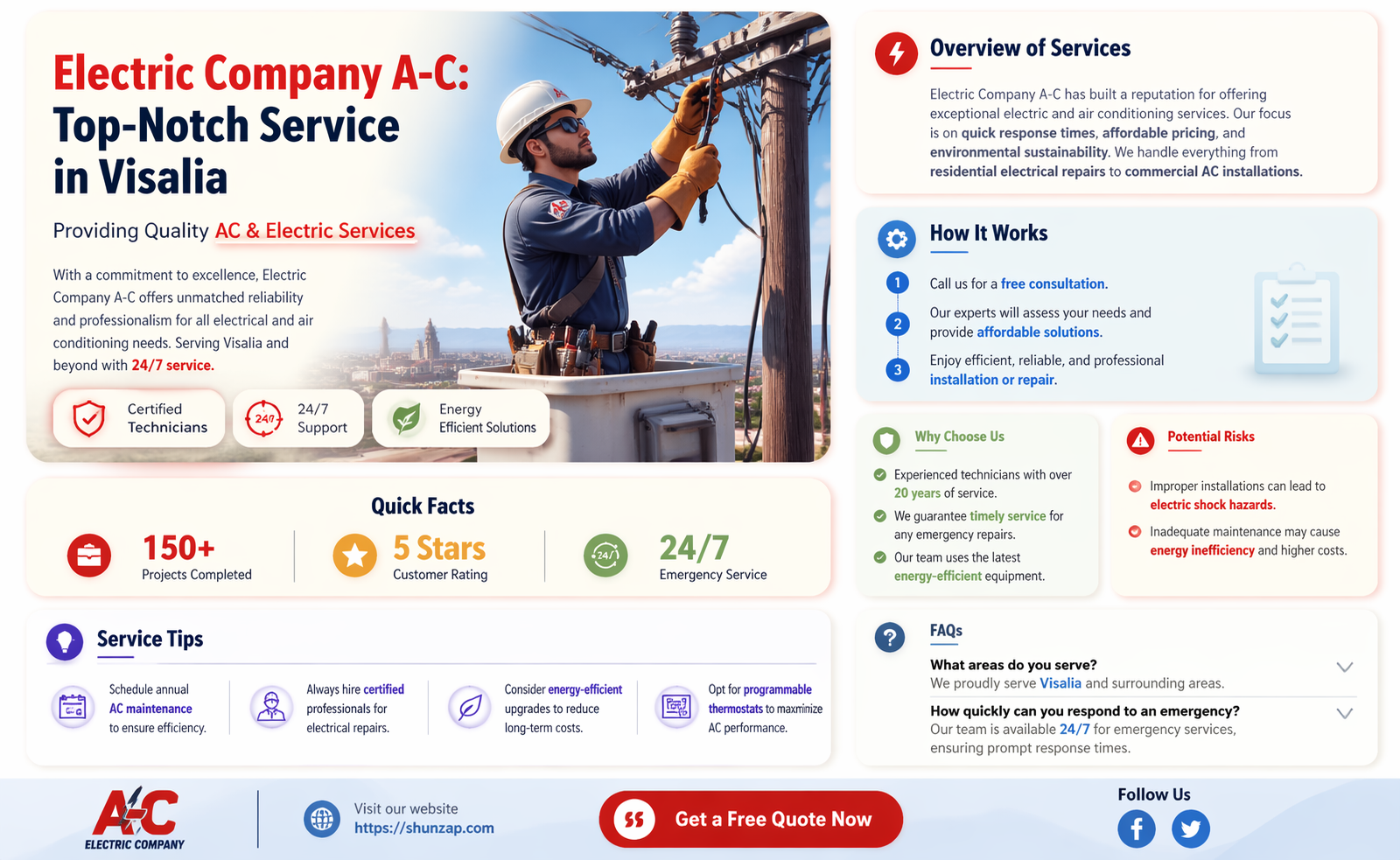 a-c electric company visalia