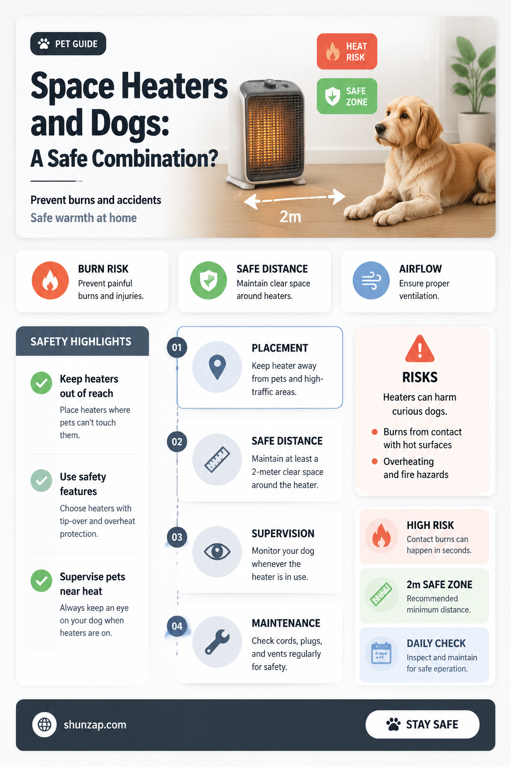 are electric space heaters bad for dogs