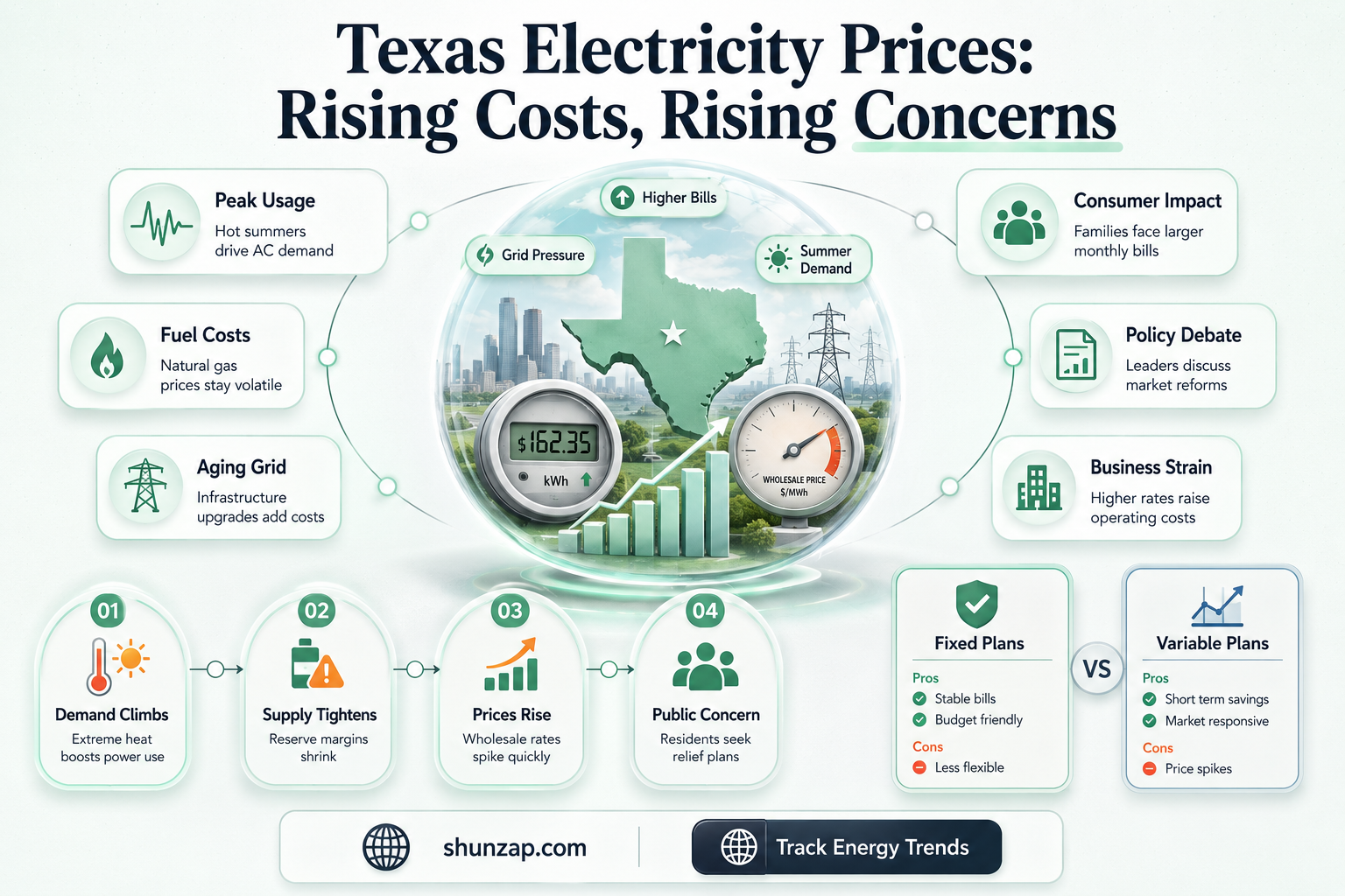 are electricity prices going up in texas