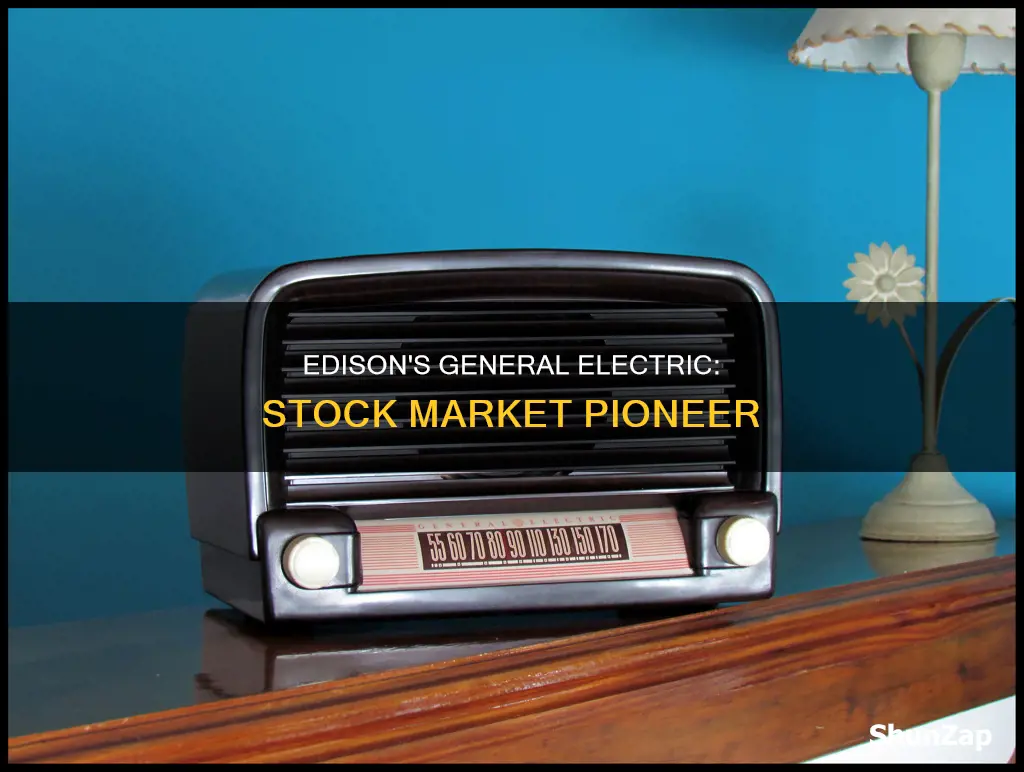 was edison general electric company on stock market