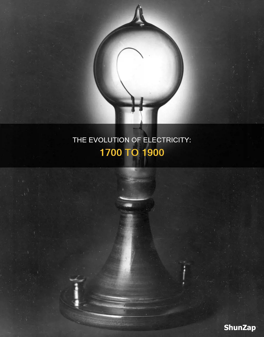 was electricity made between 1700 and 1900