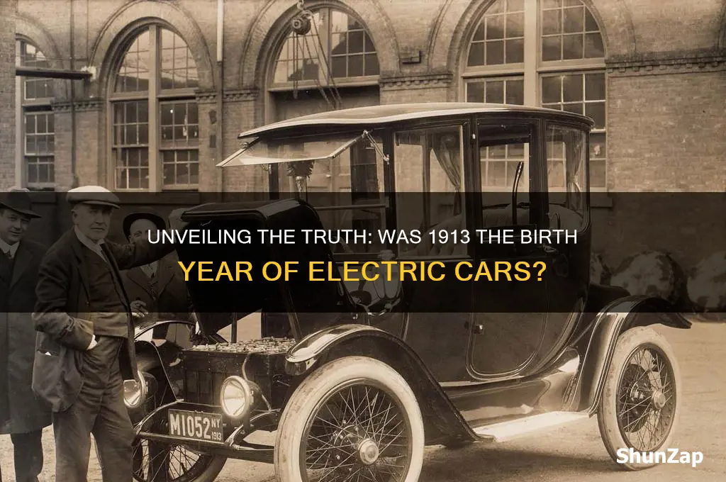 was the first electric car invented in 1913
