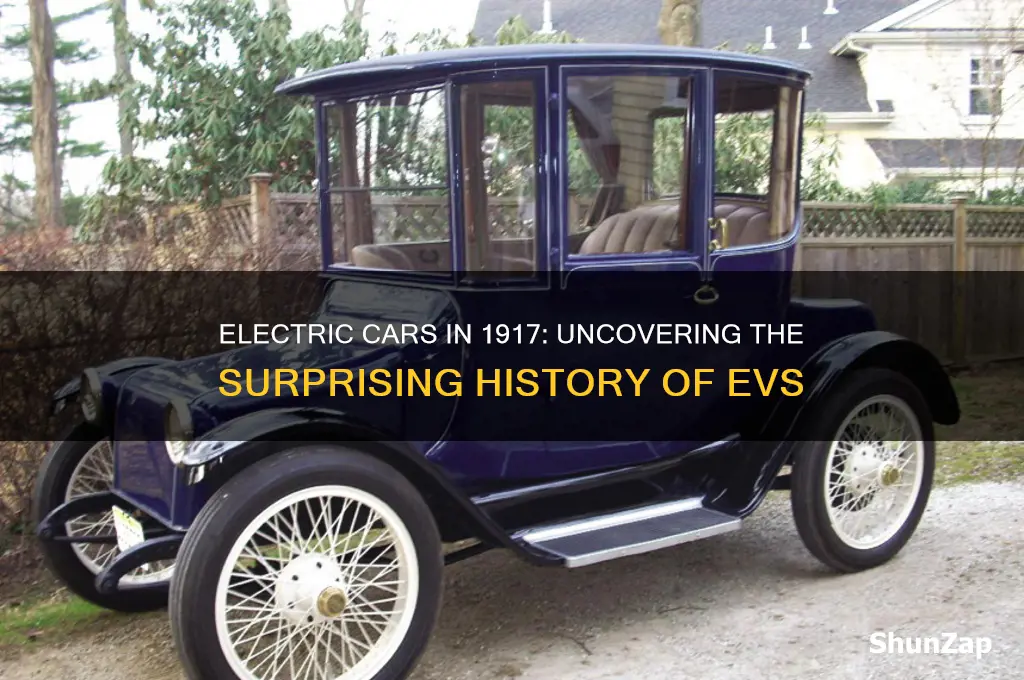 was there electric cars in 1917
