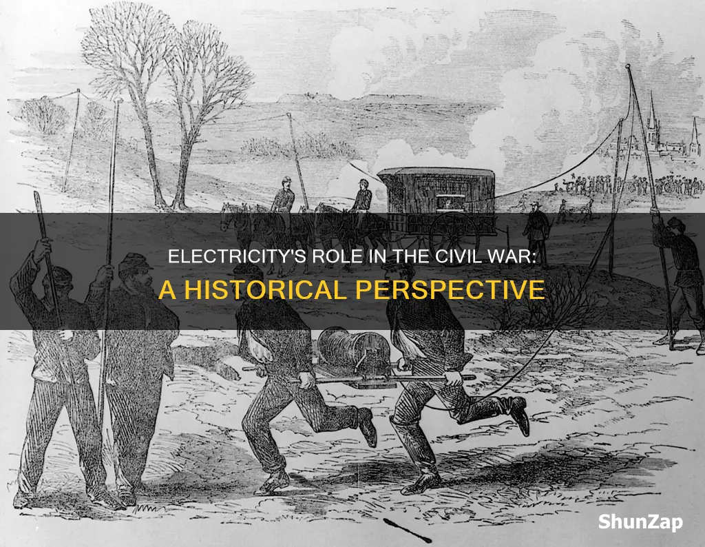 was there electricity during the civil war