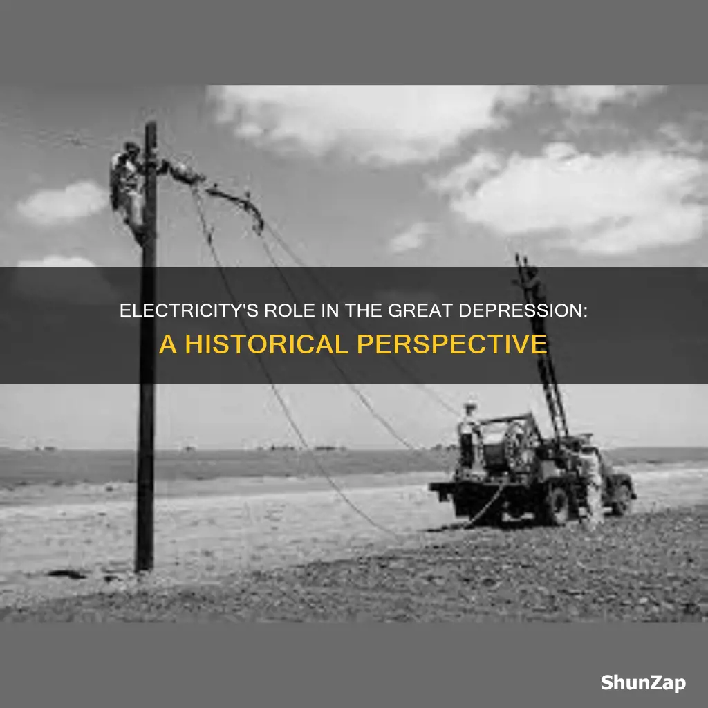 was there electricity during the great depression