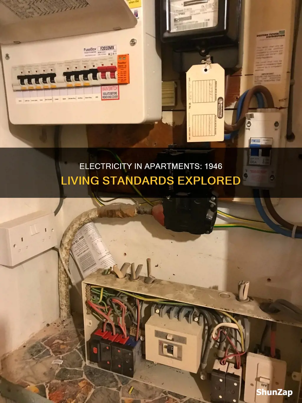 was there electricity in apartments in 1946
