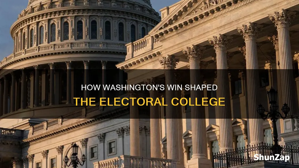 was washington electred with the electoral collage