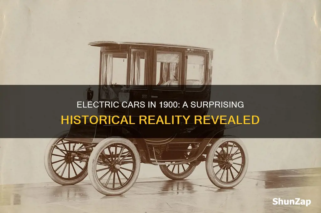 were there electric cars in 1900