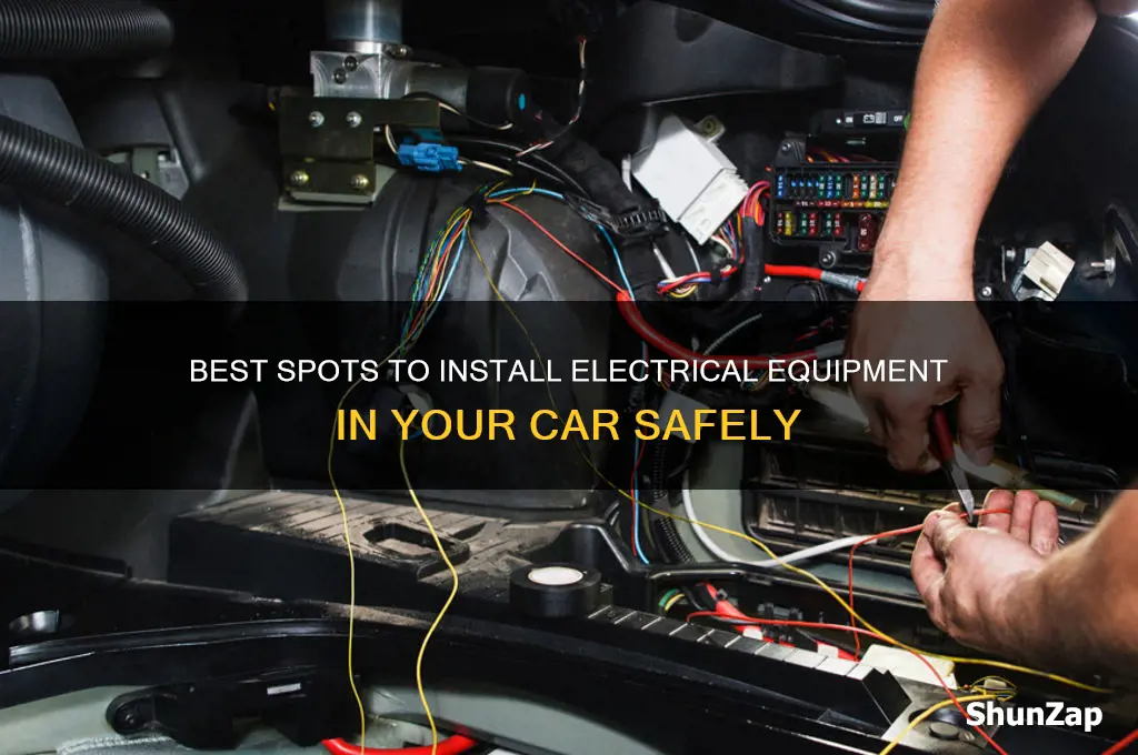 were to install electrical equpment in car