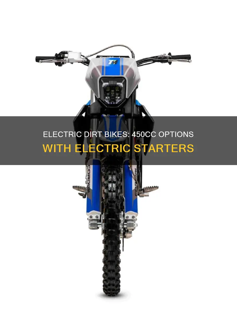 what 450 dirt bikes have electric start