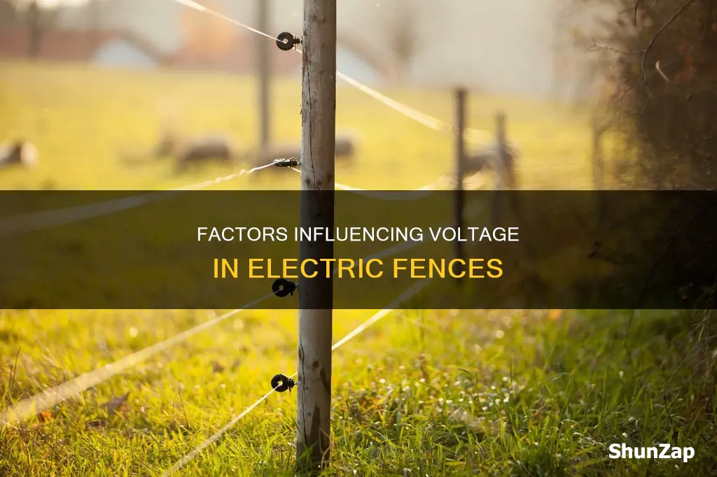 what affects voltage measured in electric fence