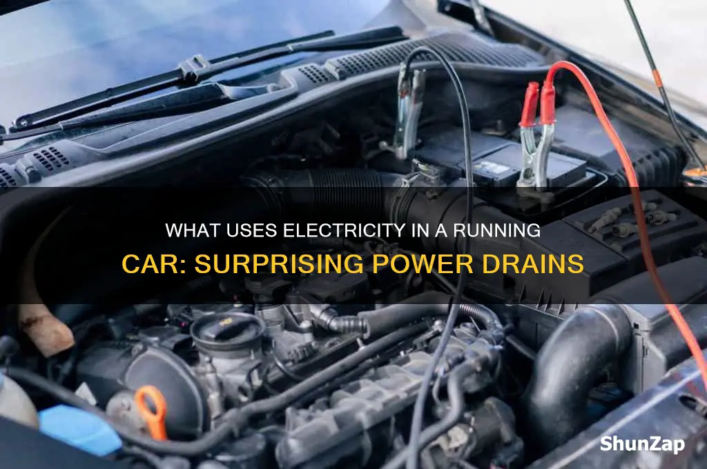 what all uses electricity while a car is running