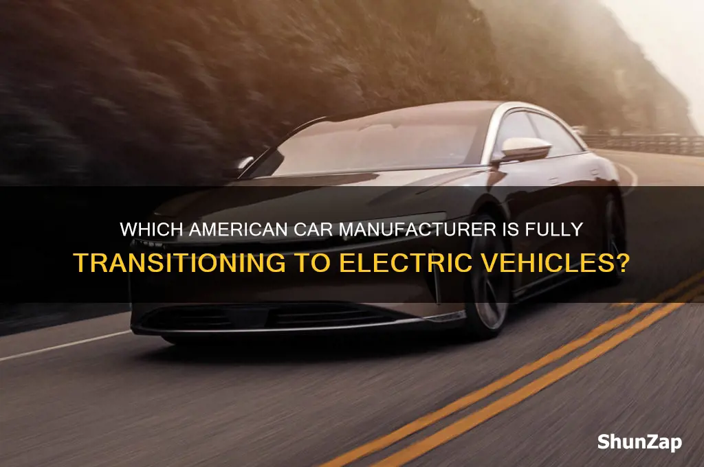 what american car company is going all electric