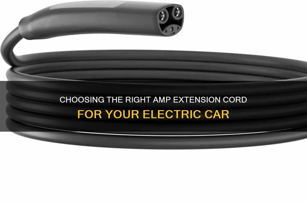 what amp extension cord for electric care