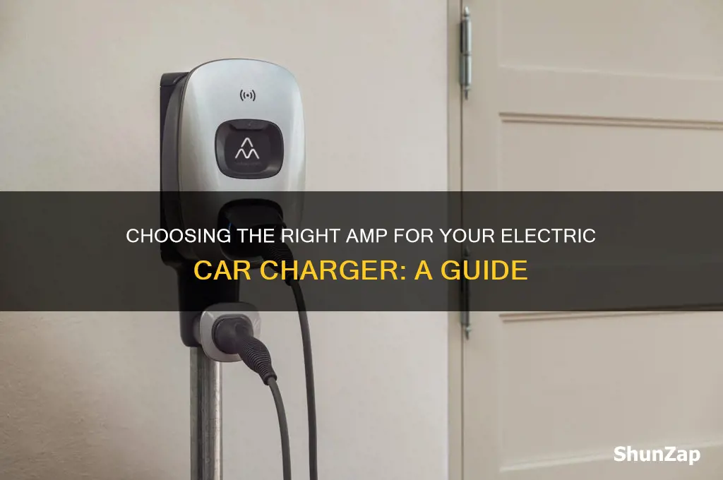 what amp for electric car charger