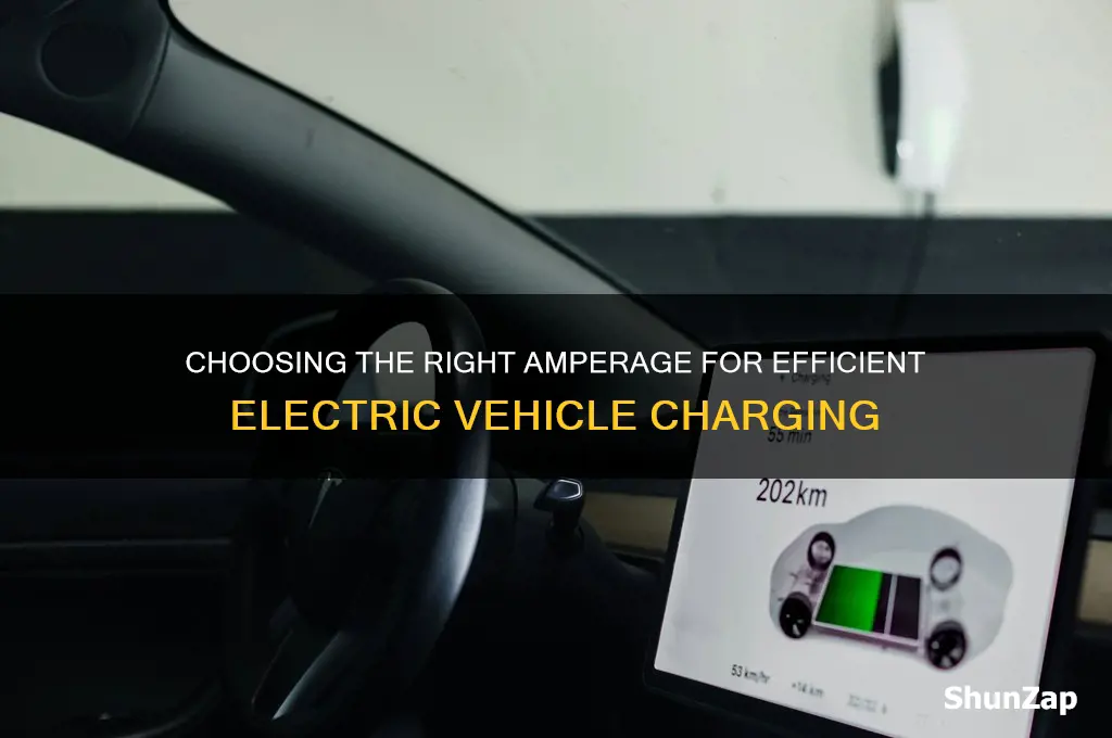 what amperage do you need to charge an electric car