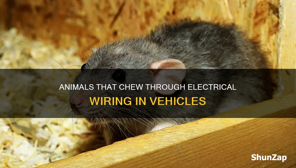 what animals eat electrical wiring in vehicles
