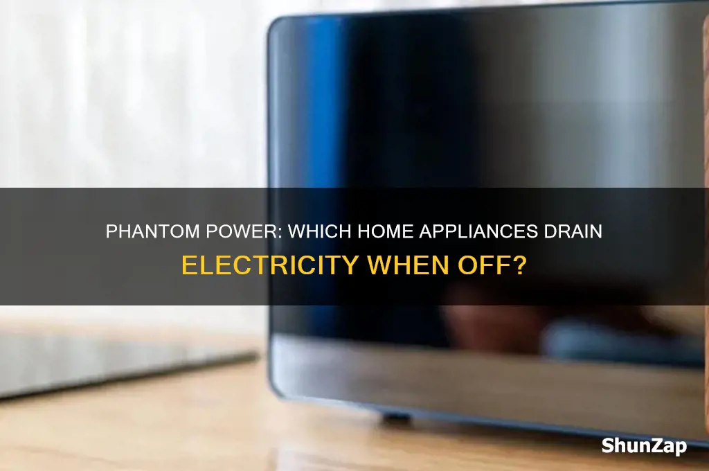 what appliances use the most electricity when turned off