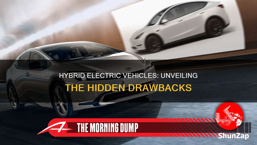 what are 3 drawbacks of a hybrid electric vehicle