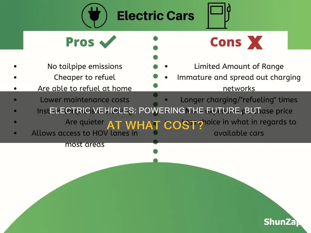 what are advantages and disadvantages of electric vehicle