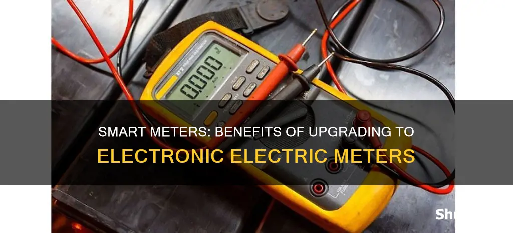 what are advantages of electronic electric meters