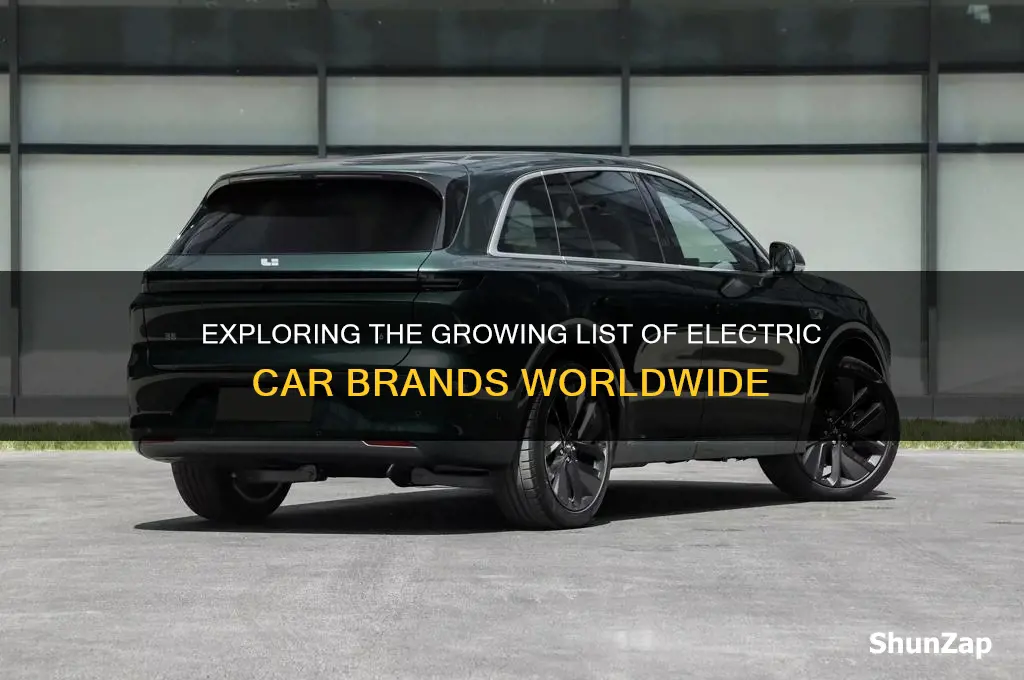 what are all the electric car brands