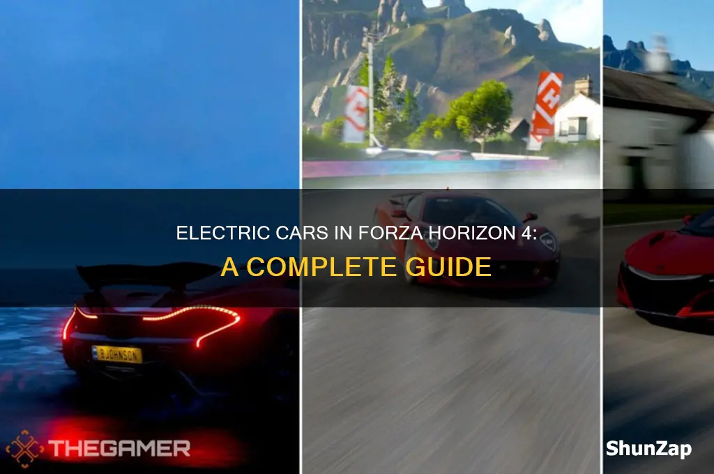 what are all the electric cars in forza horizon 4