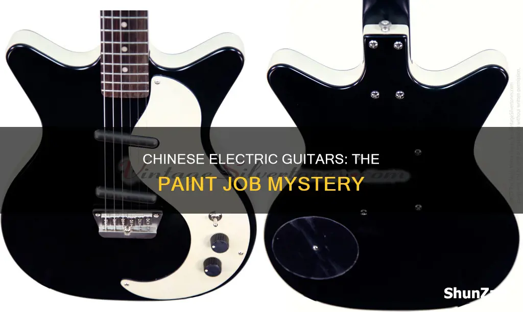 what are chinese electric guitars sprayed with