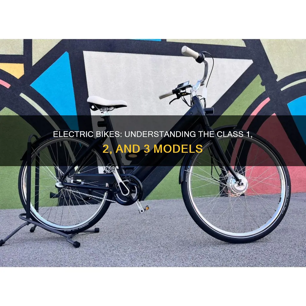 what are class 1 2 and 3 electric bikes