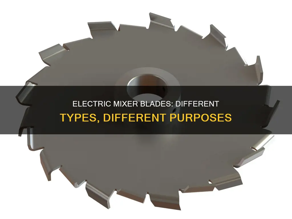 what are different electric mixers blades for