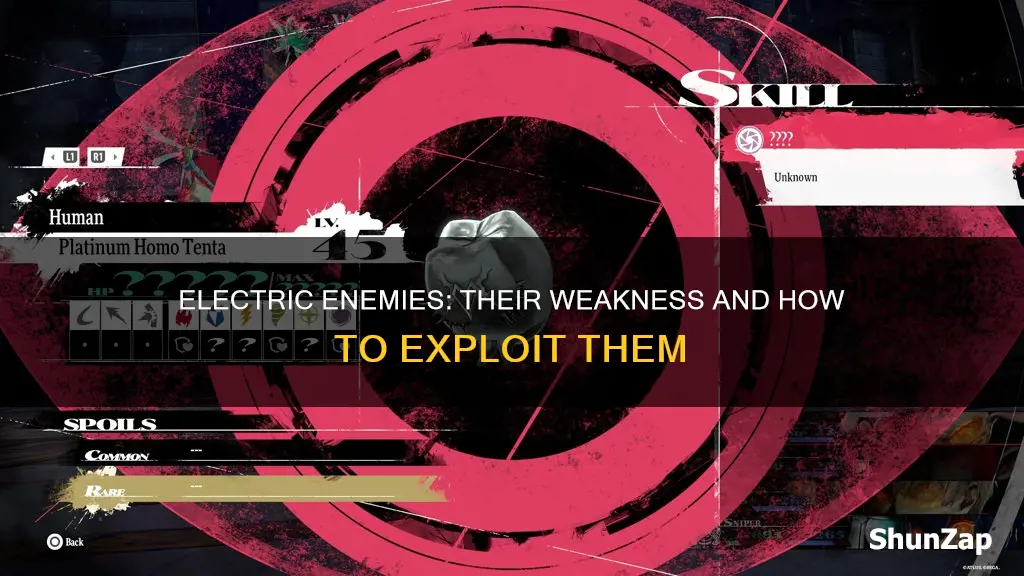 what are electric enemies weak to totk